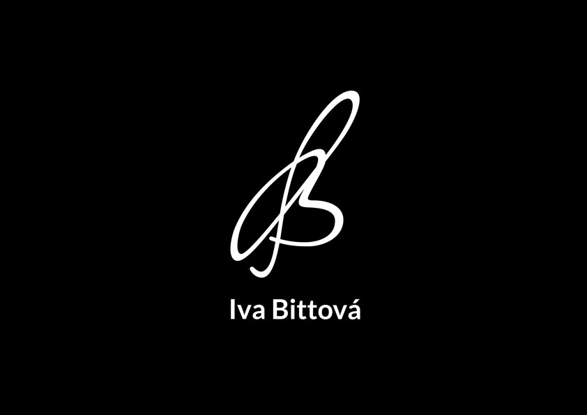 Iva Bittová logo and print, identity, webdesign, Brno