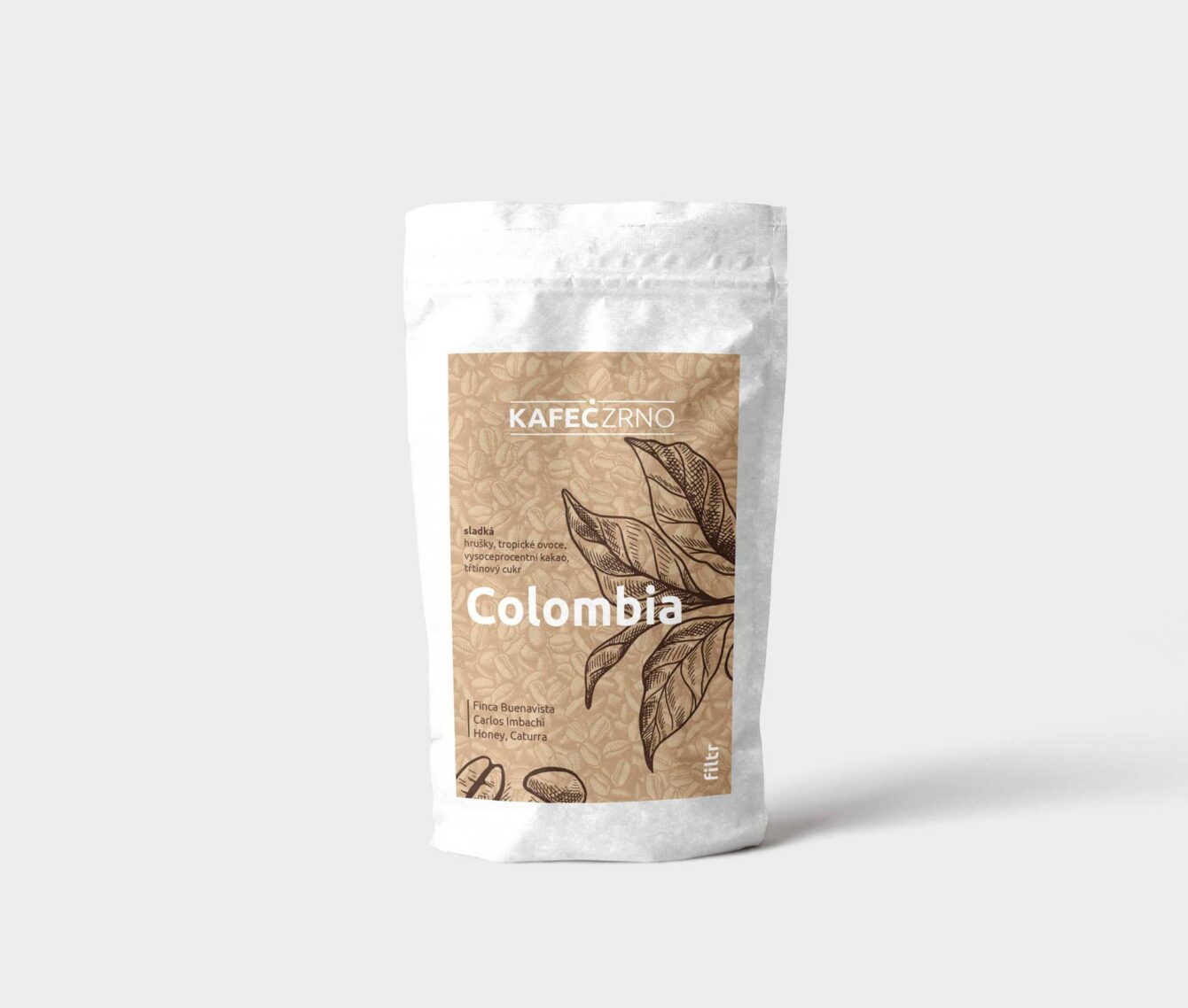 Návrh obalů na kávu Colombia