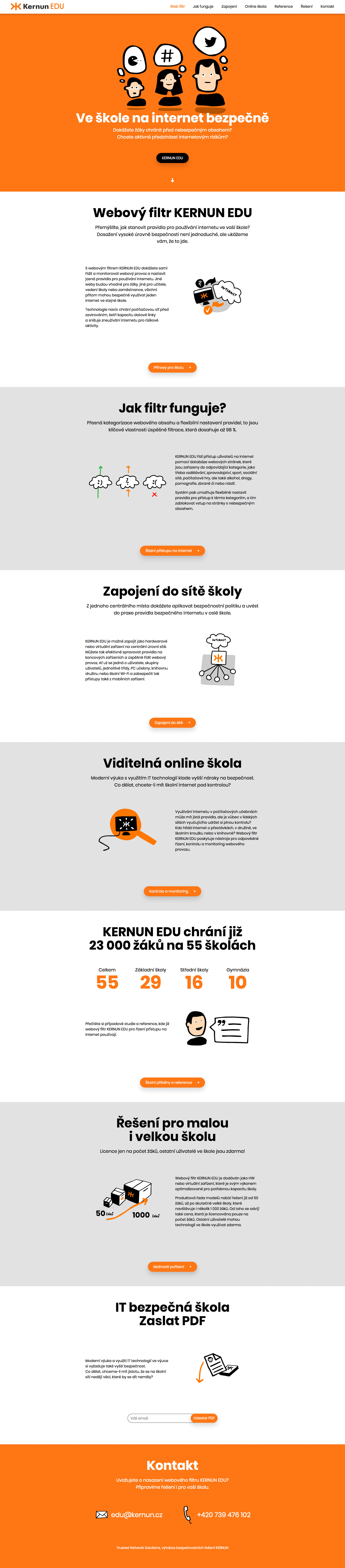 Kernun EDU - tvorba www stránek, Webdesign