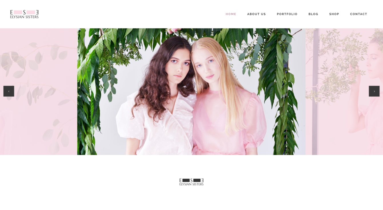 Elysian Sisters, webdesign, Brno