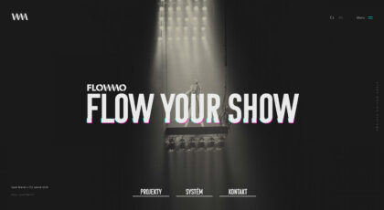 Flow mo - realizace, Webdesign