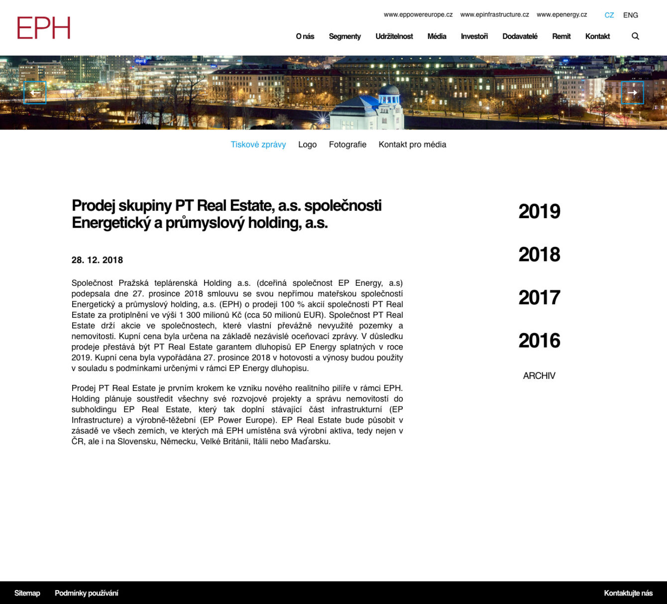 EPH web design